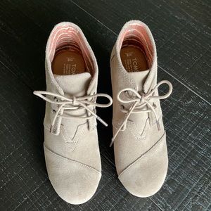 TOMS Suede Wedges